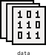 Data file icon from a data engineering architecture diagram