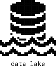 An icon representing a data lake
